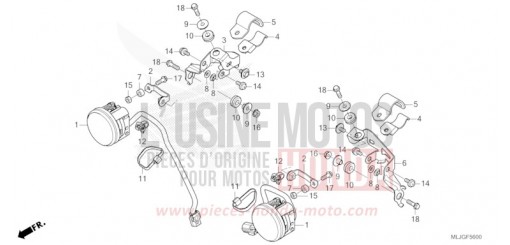 PHARE ANTIBROUILLARD GL1800DAT de 2026